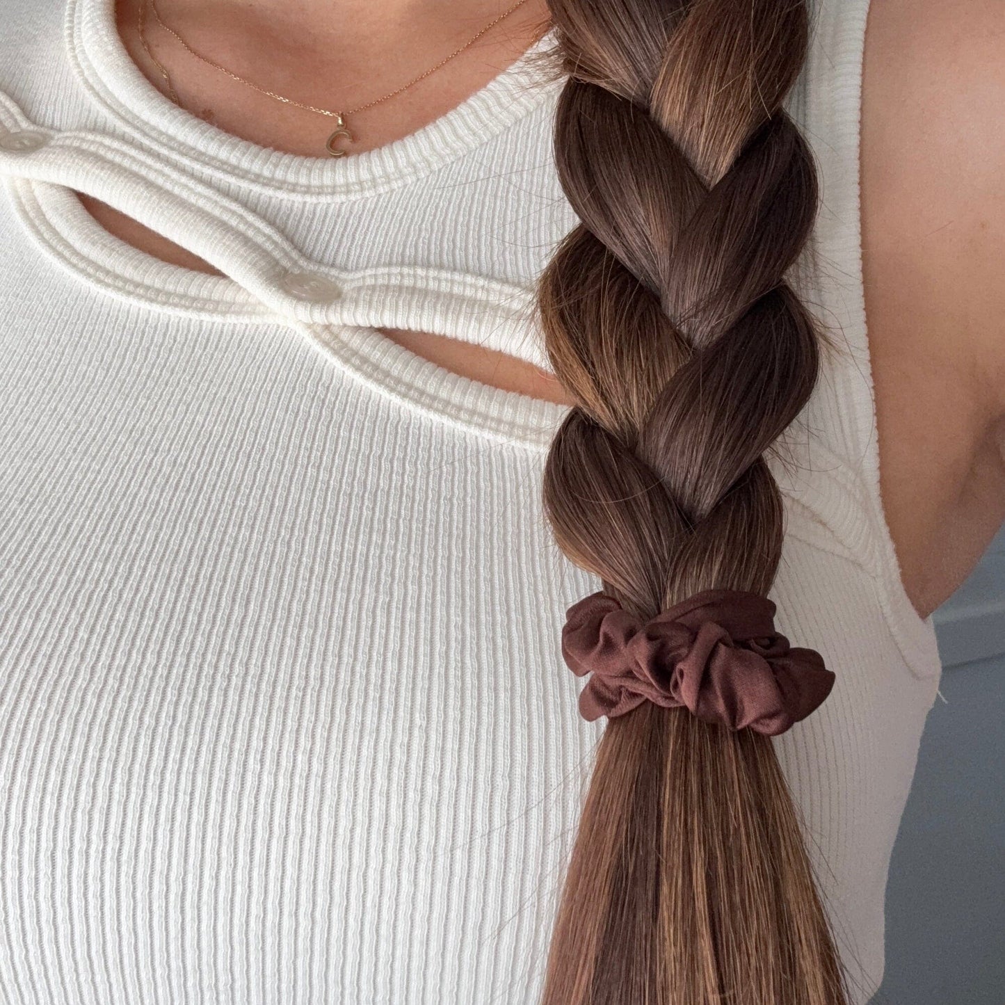 Petite Satin Scrunch